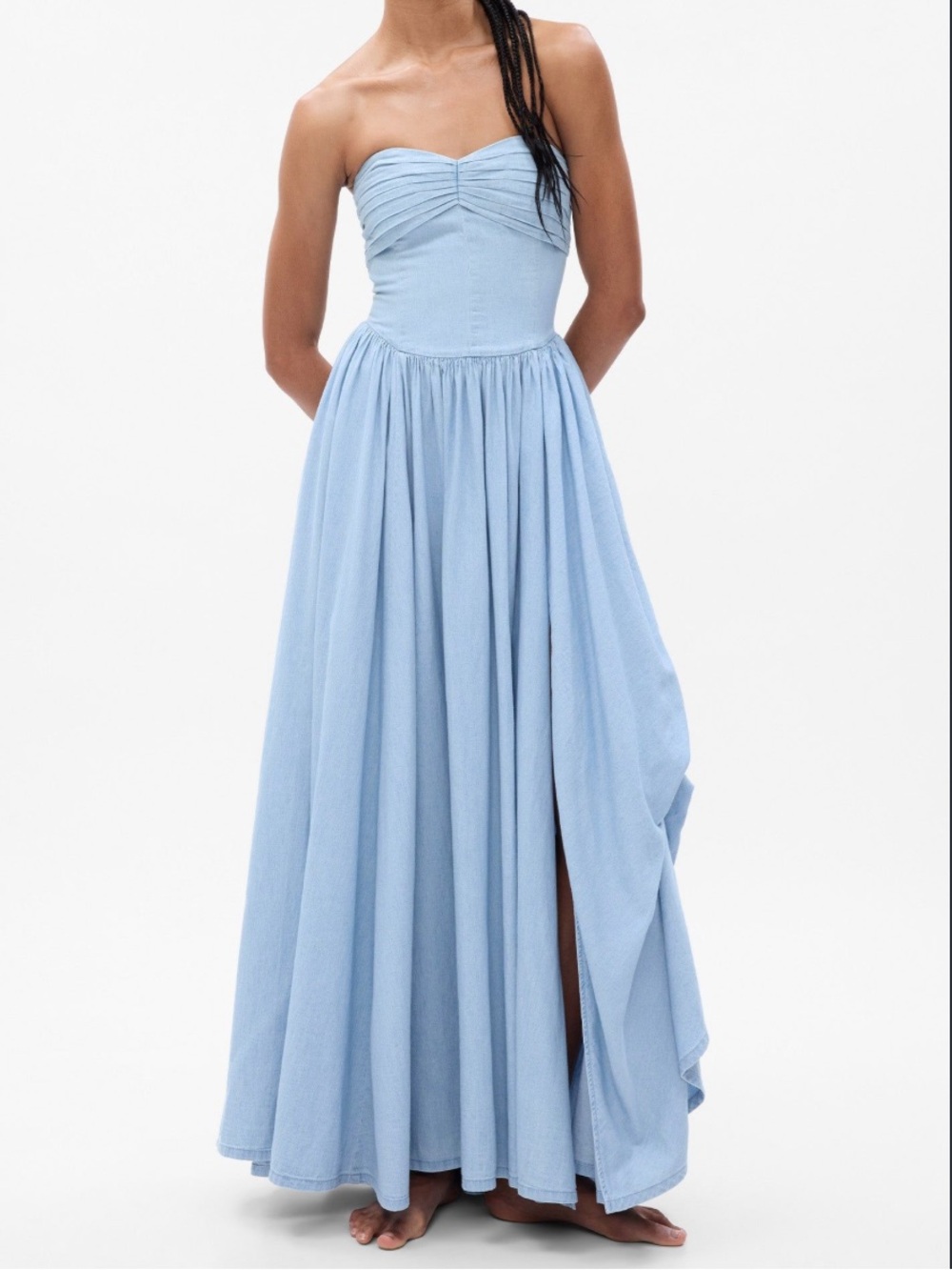 Denim Gap x Love Shack Fancy Tiered Maxi Dress